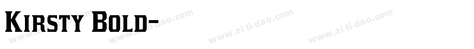 Kirsty Bold字体转换